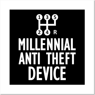 Millennial anti theft device w Posters and Art